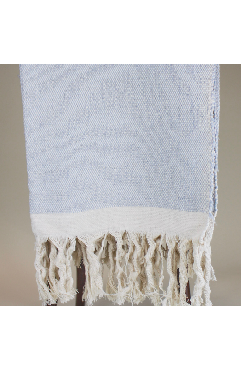 Une Vie Nomade Handmade Moroccan Throw, Alternate, color, White Stripes