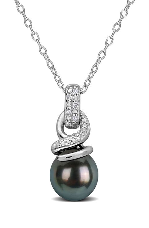 Cultured Tahitian Pearl Pendant Necklace