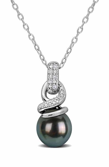 DELMAR Cultured Tahitian Pearl Pendant Necklace