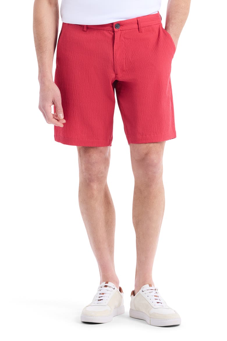 Thresher Crinkled Woven Shorts, Main, color, RED