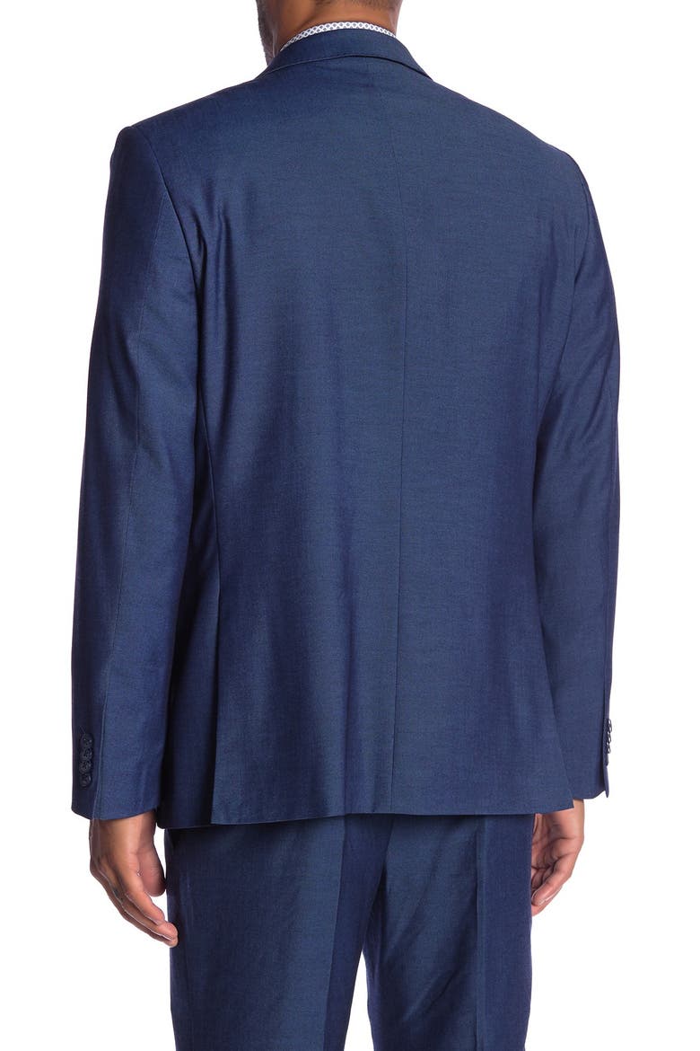 Mayfair Blue Two Button Notch Lapel Modern Fit Gab Suit Separate Jacket, Alternate, color, COBALT BLUE
