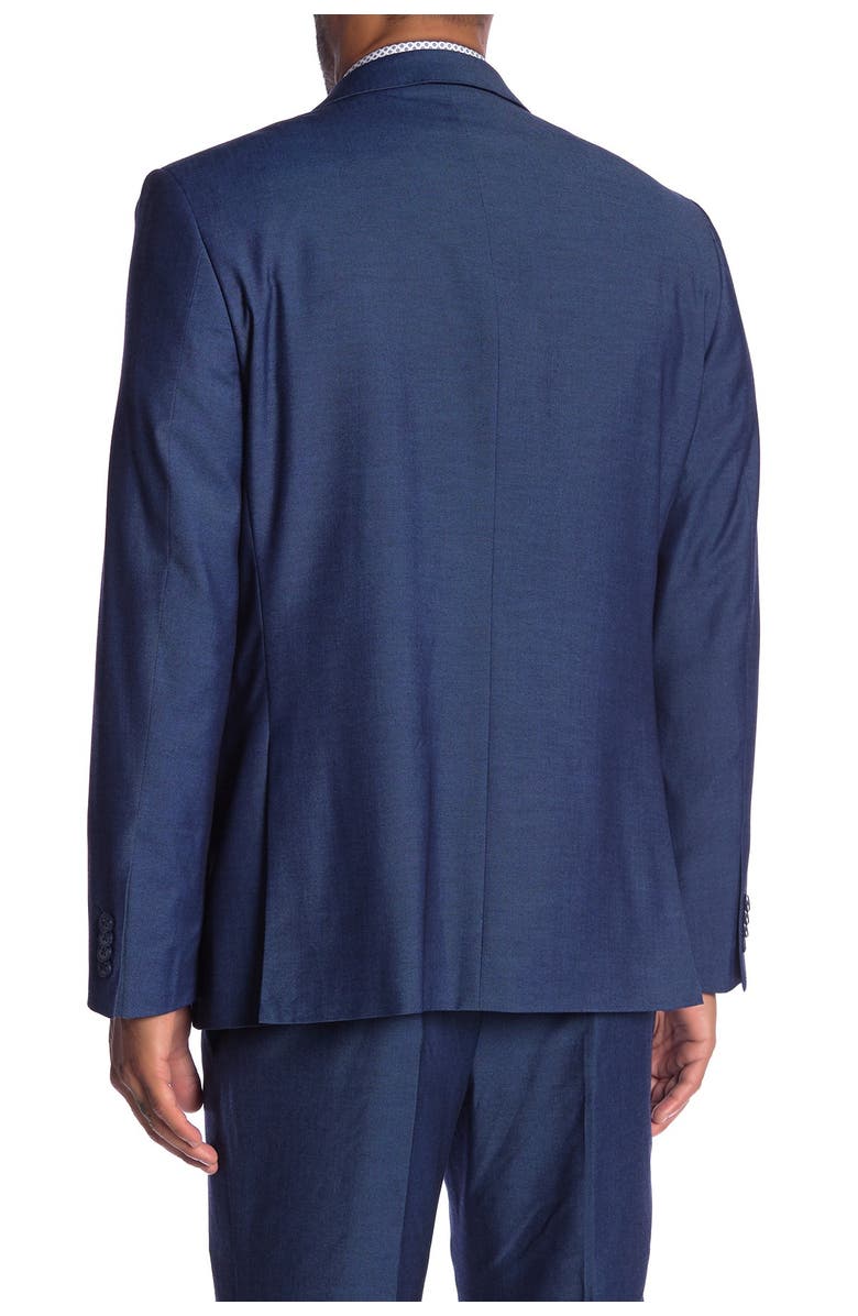 SAVILE ROW CO Mayfair Blue Two Button Notch Lapel Modern Fit Gab Suit Separate Jacket, Alternate, color, 