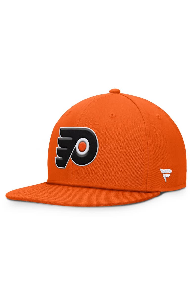 FANATICS Men's Fanatics Orange Philadelphia Flyers Core Primary Logo Snapback Hat, Main, color, Orange