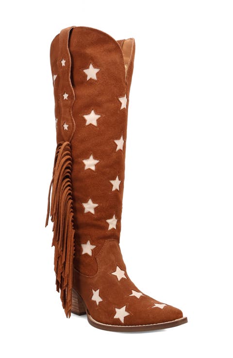 Super Star Knee High Western Boot (Women) (Wide Calf)