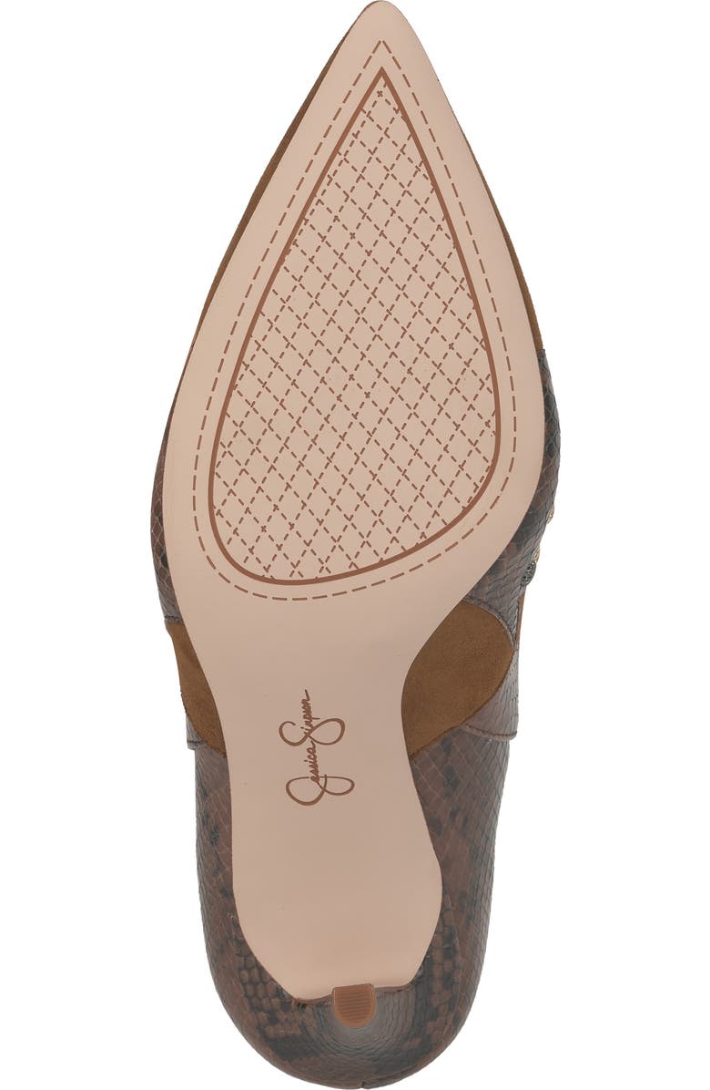 Jessica Simpson Palieve 4 Snakeskin Embossed Bootie, Alternate, color, Light Hickory