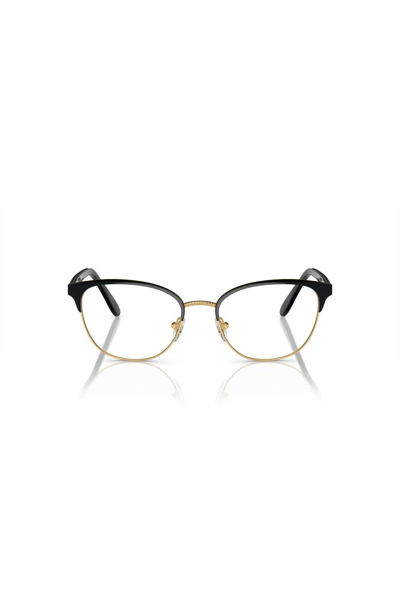 Vogue Eyewear 52mm Oval optical glasses, Alternate, color, Black