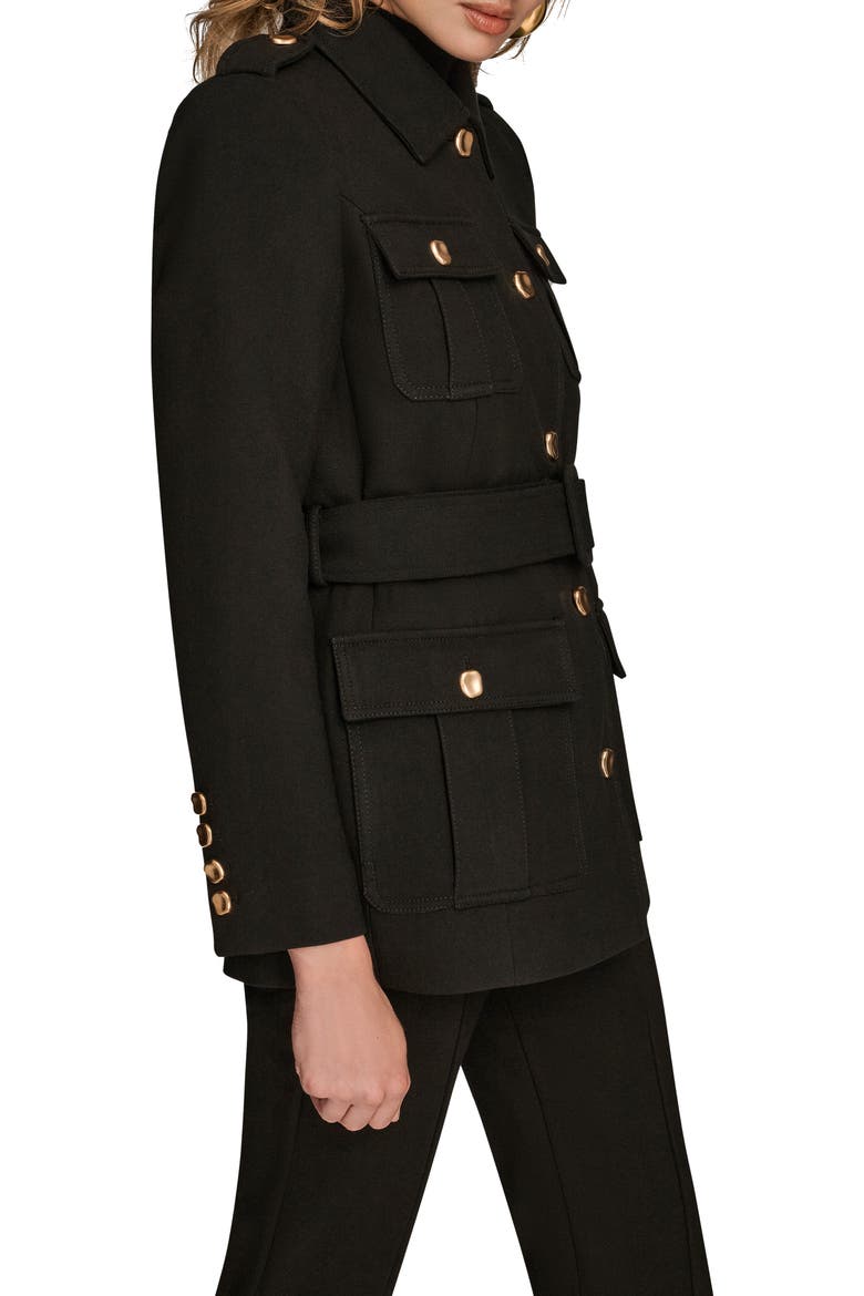 Safari Blazer Jacket, Alternate, color, BLACK