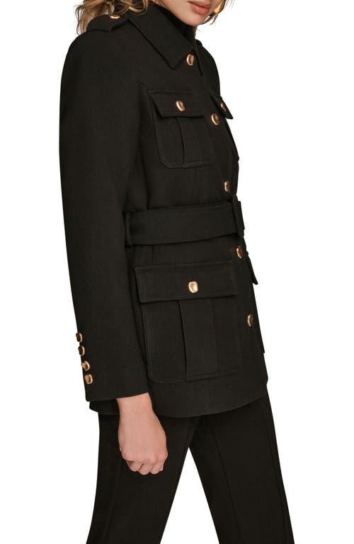 Donna Karan New York Safari Blazer Jacket In Black