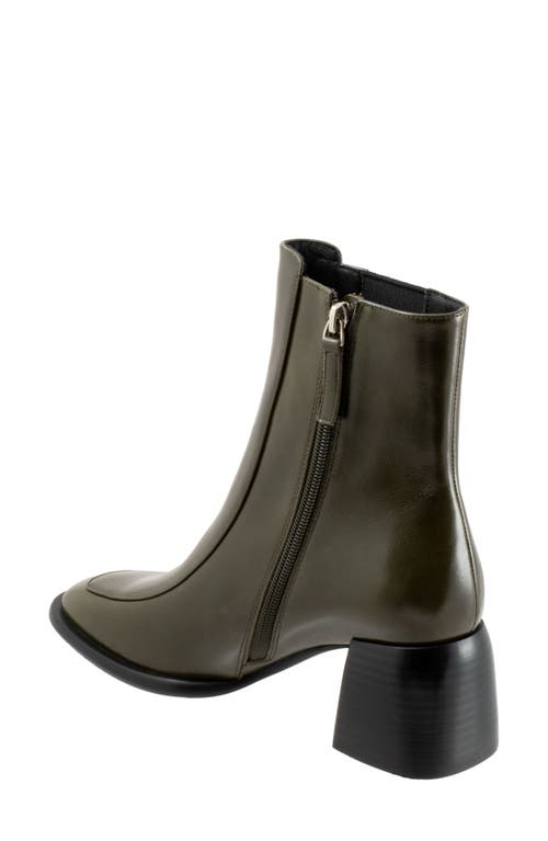 Eos Footwear Charcoal Bootie In Green