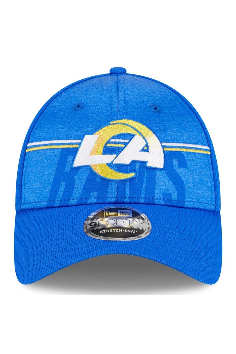 Men's New Era Royal Los Angeles Rams 2023 NFL Training Camp 9FORTY Adjustable Hat, Alternate, color, Royal