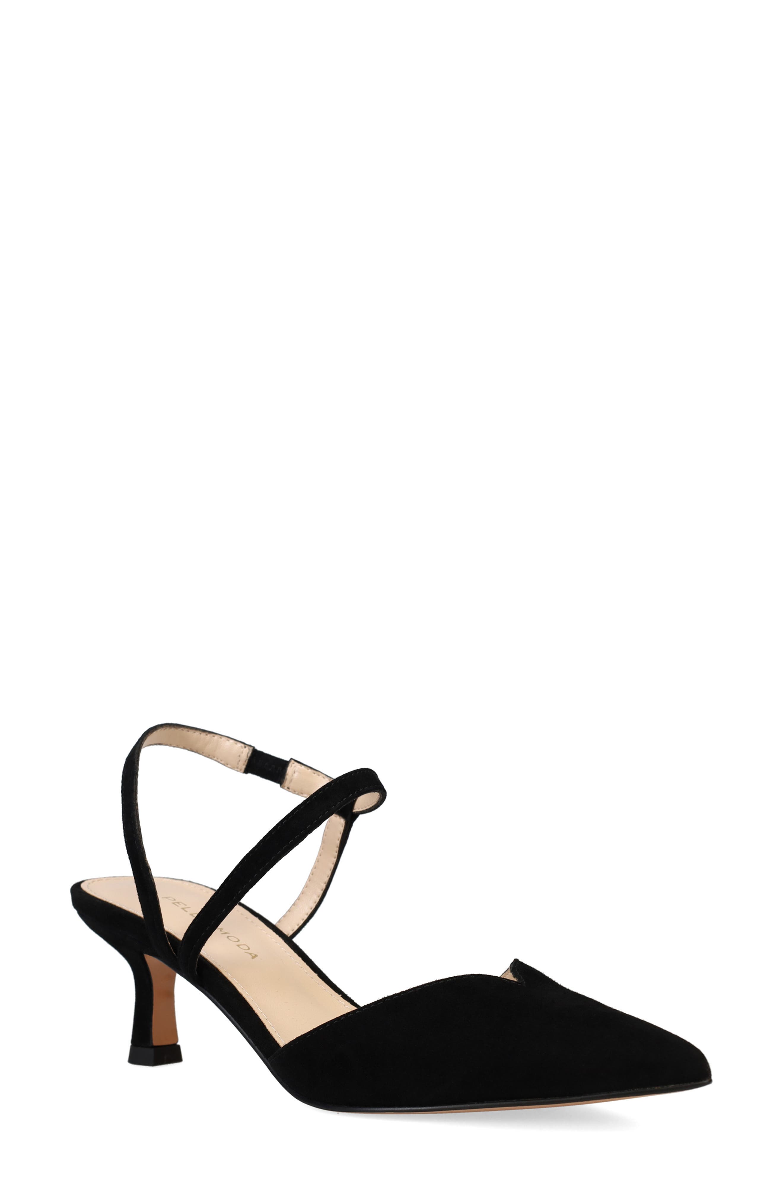 Pelle Moda Kearn Asymmetric Ankle Strap Pump