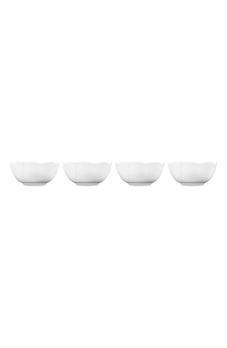 Le Creuset Stoneware Petal Set of 4 Bowls, Alternate, color, White