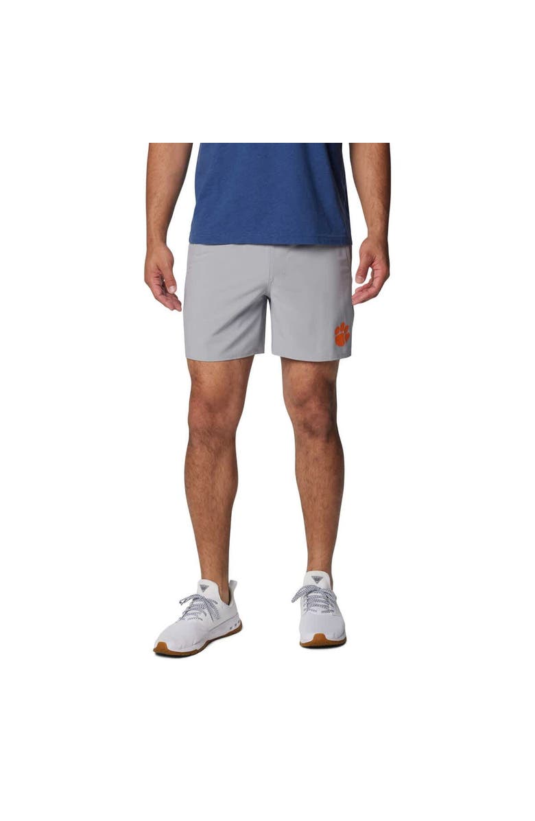 Columbia Men's Columbia Gray Clemson Tigers PFG Terminal Roamer<sup>™</sup> Omni-Shade<sup>™</sup> Stretch Shorts, Alternate, color, Gray