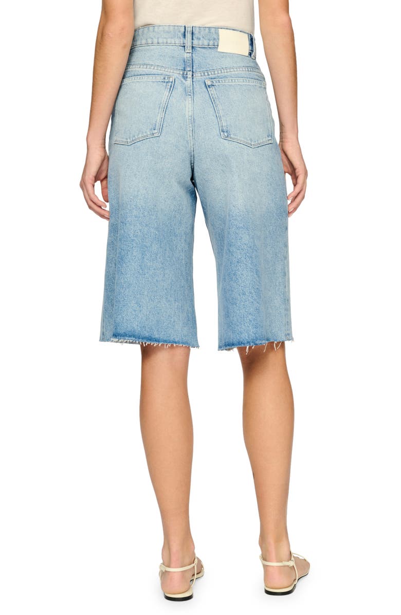 DL1961 Lucila High Waist Cutoff Bermuda Denim Shorts, Alternate, color, Clear Sky Vintage