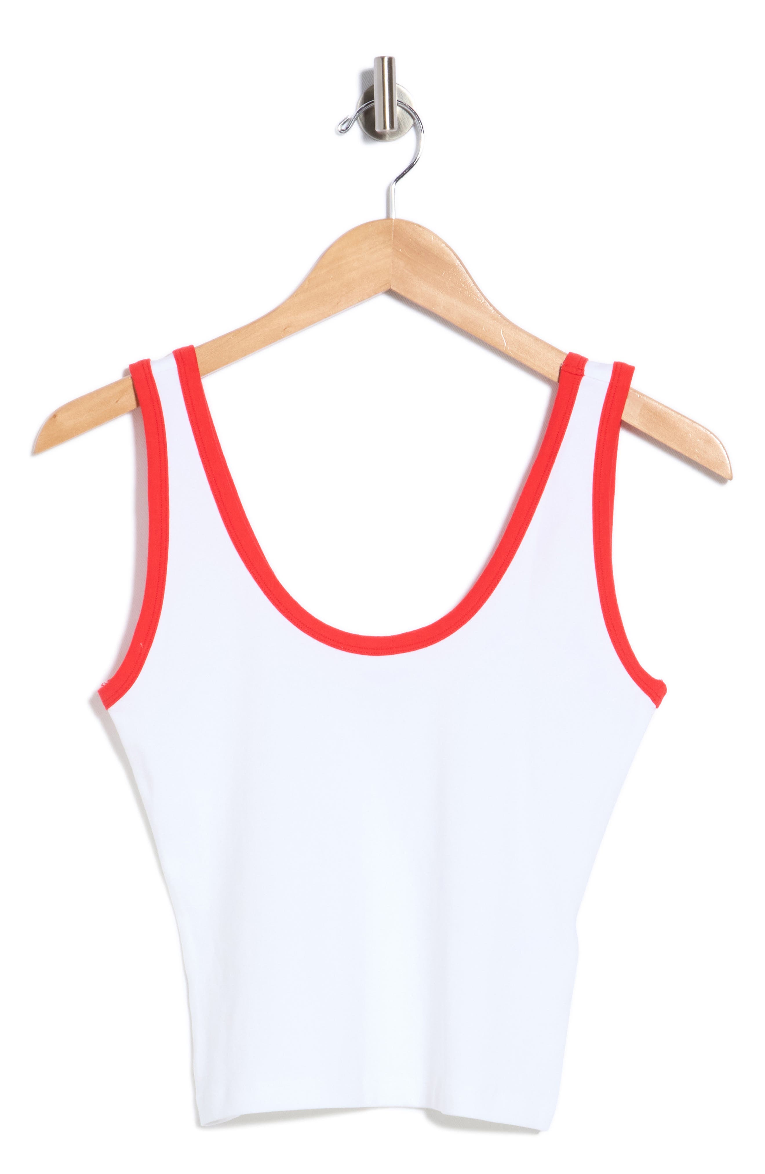 Good American Stretch Cotton Crop Ringer Tank