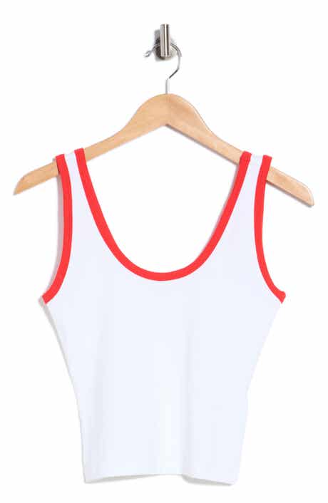 Good American Stretch Cotton Crop Ringer Tank