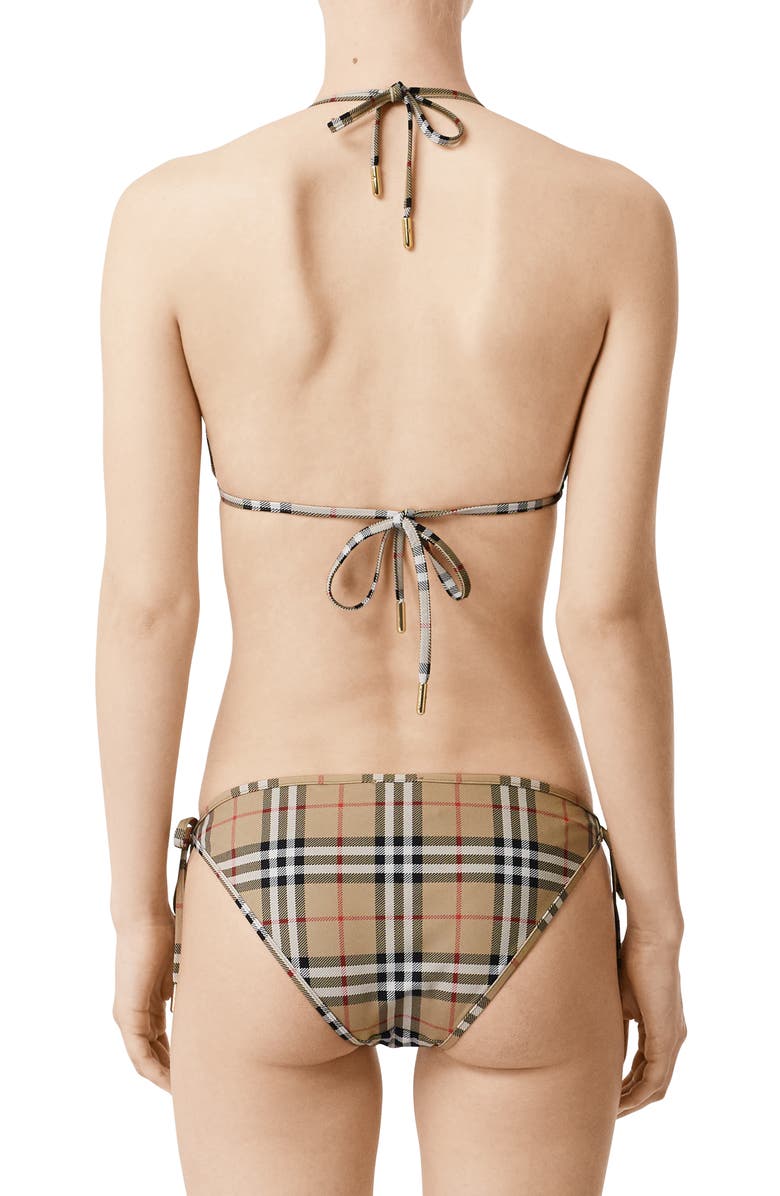 Burberry Cobb Vintage Check Two-Piece Swimsuit, Alternate, color, 