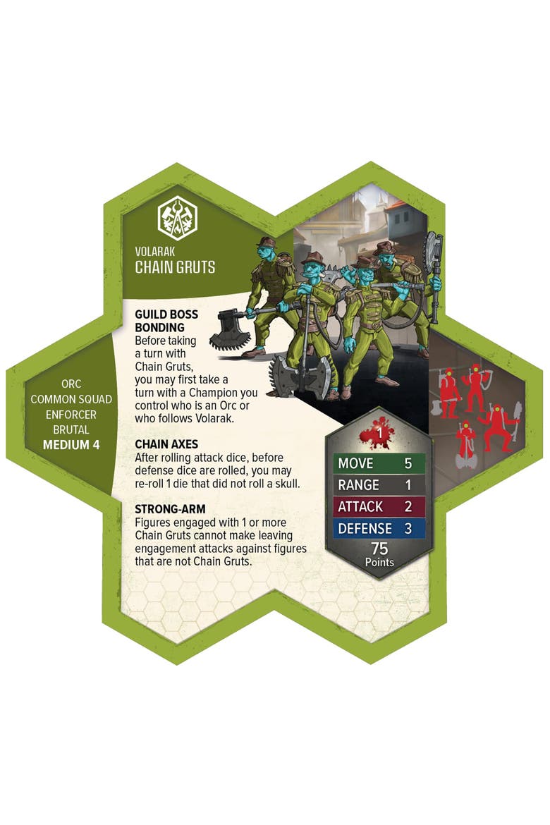 Heroscape, Chain Gruts & Ramosaur Rider Common Army Expansion, Alternate, color, Multicolored