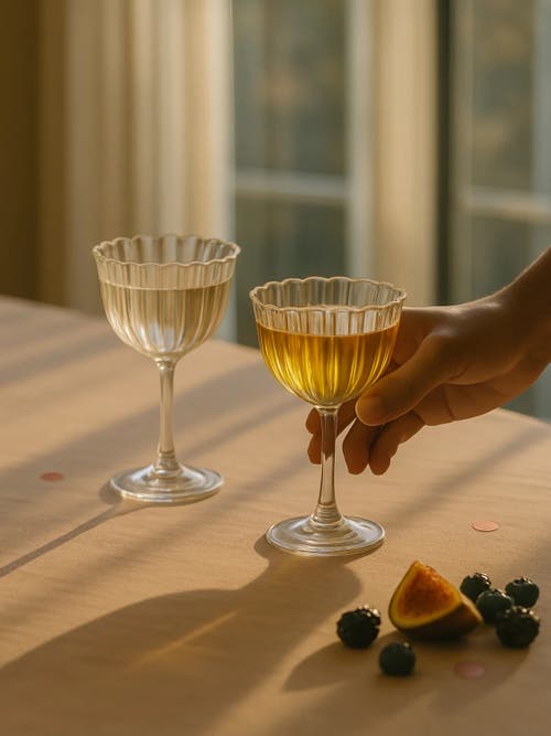 Fleck Kira Stemware Coupes In Transparent