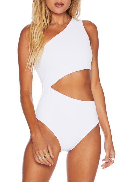 Celine Cutout One-Shoulder One-Piece Swimsuit