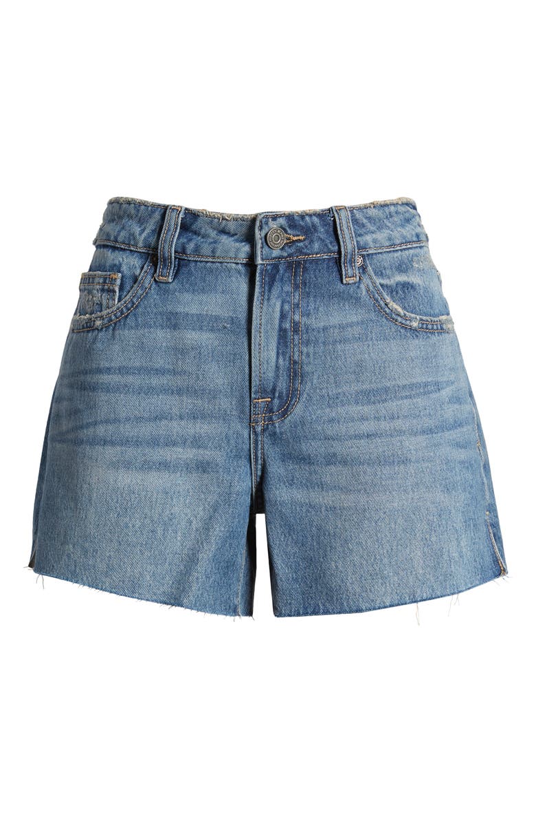 HIDDEN JEANS Mid Rise Denim Cutoff Shorts, Alternate, color,