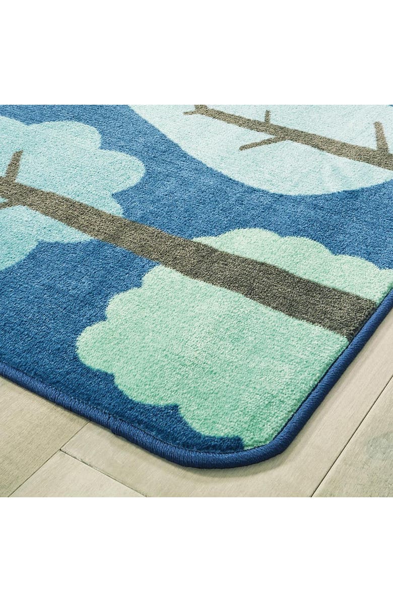 Kaplan Early Learning Company Tranquil Trees Carpets, Alternate, color, Blue