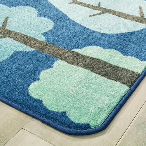 Kaplan Early Learning Company Tranquil Trees Carpets In Blue