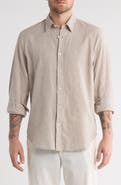 Coastaoro Linen & Cotton Blend Button-Up Shirt