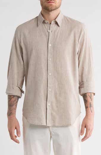 Coastaoro Linen & Cotton Blend Button-Up Shirt