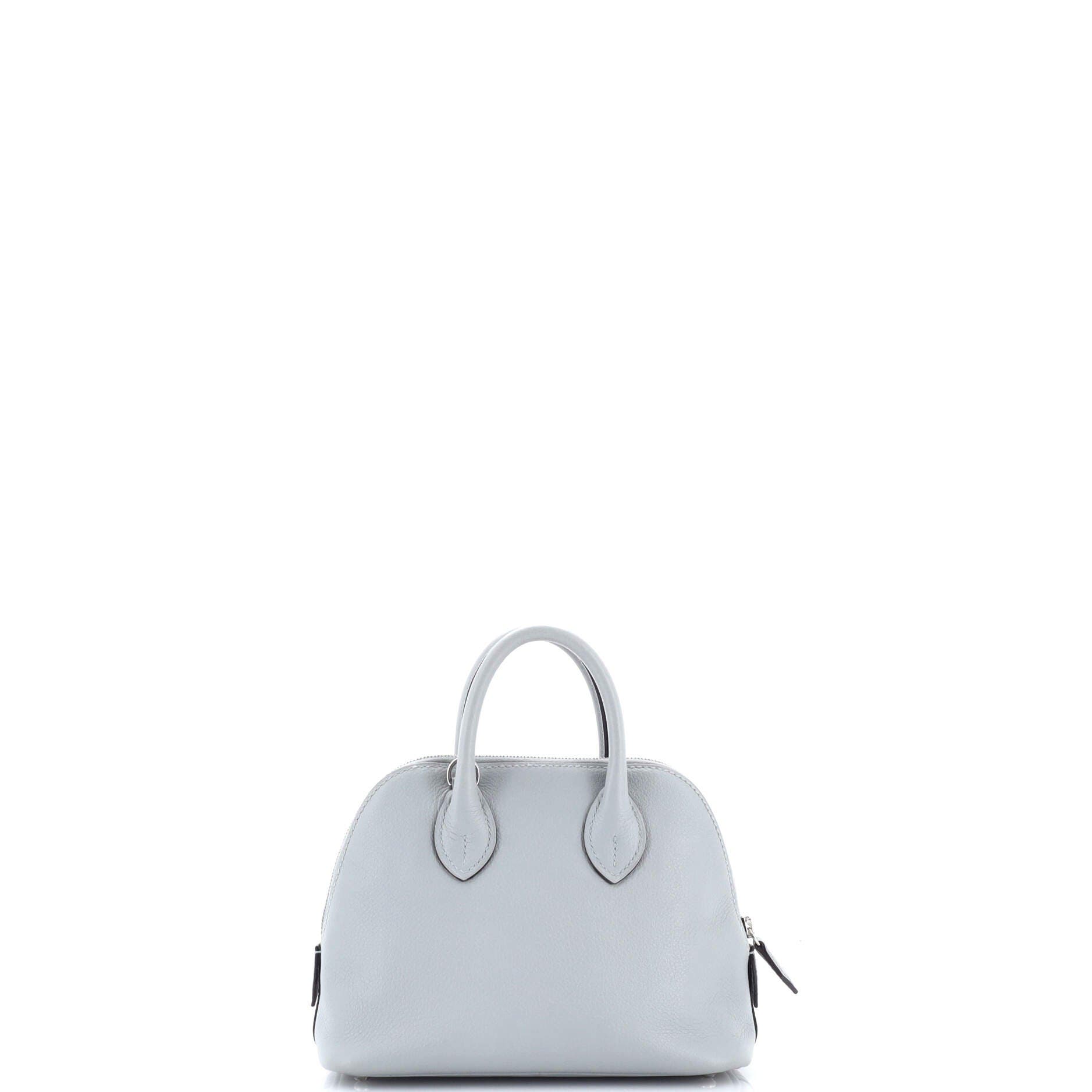 Pre-Owned Hermes Bolide 1923 Bag Evercolor Mini, Alternate, color, Bleu Glacier
