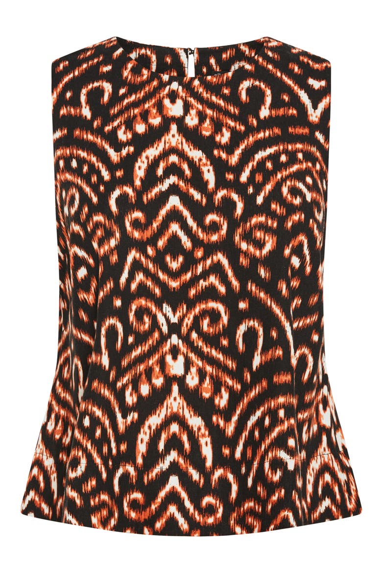 Amara Print Sleeveless Shell, Alternate, color, IKAT