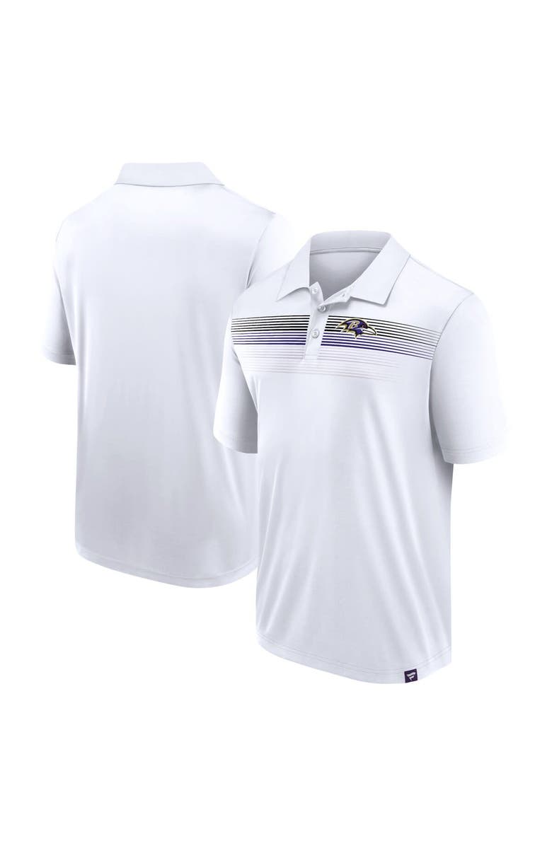 FANATICS Men
s Fanatics Branded White Baltimore Ravens Victory For Us Interlock Polo, Main, color,