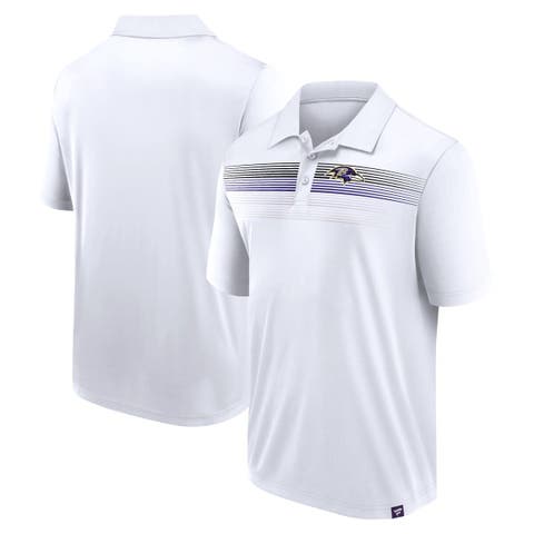 Men's Fanatics Branded White Baltimore Ravens Victory For Us Interlock Polo