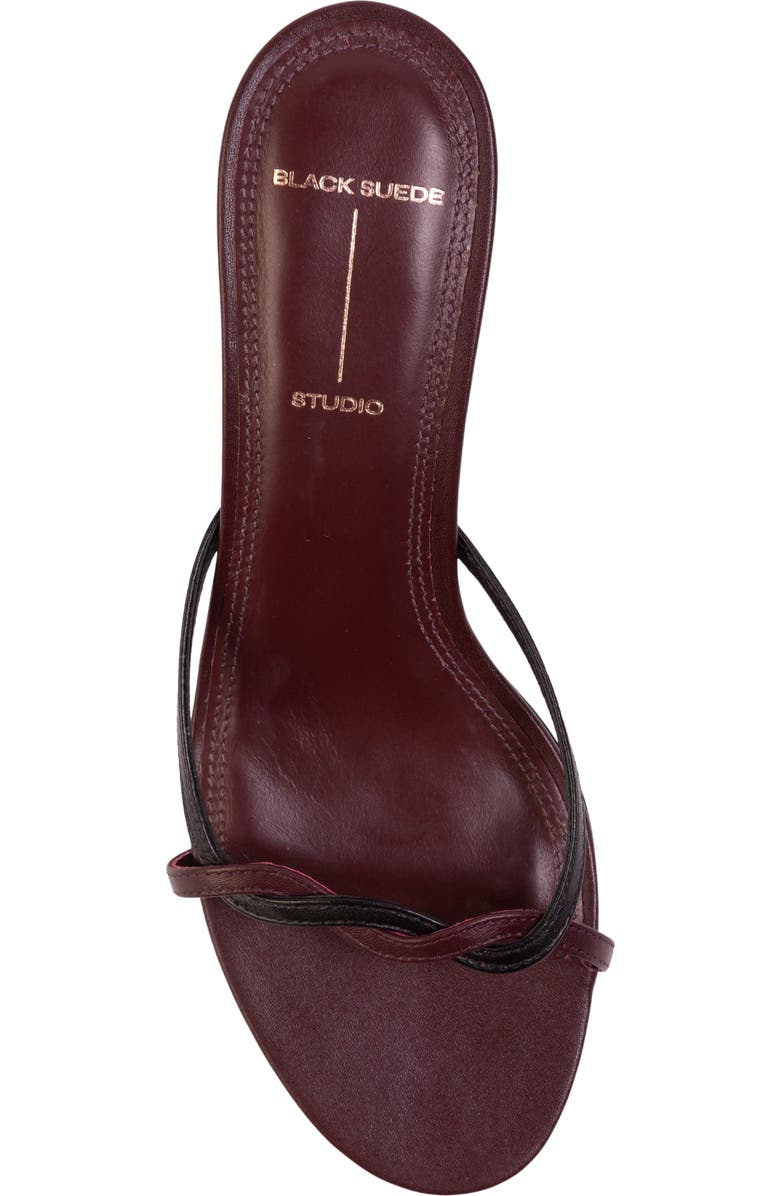 BLACK SUEDE STUDIO Fae 50 Sandal, Alternate, color, Bordeaux Leather