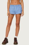 EDIKTED Maryanne Gingham Boxer Shorts