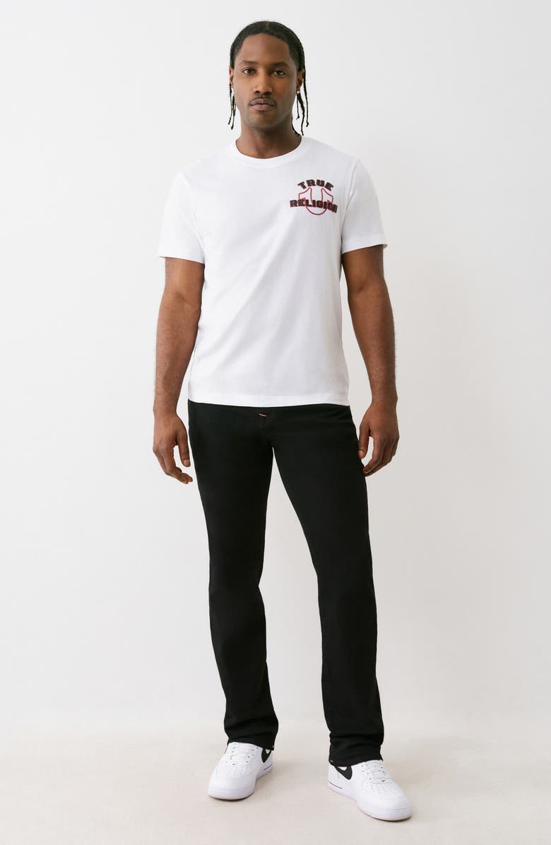 True Religion Ricky Flap Pocket Straight Leg Jeans, Alternate, color, 2Sb Black Rinse