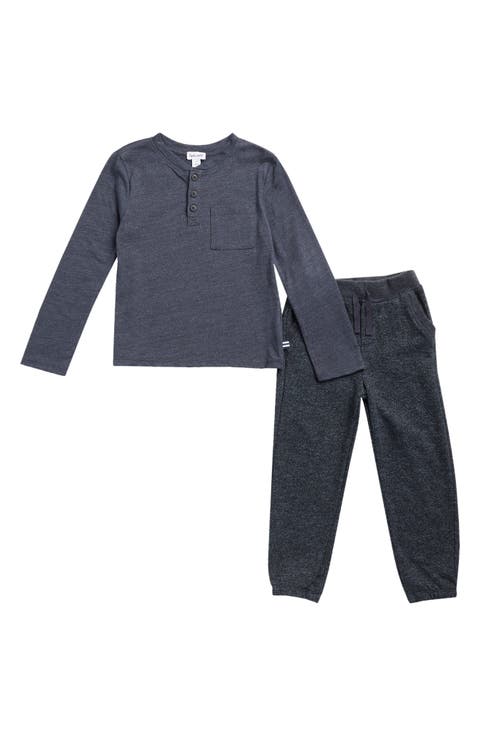 Kids' Speckled Henley & Joggers Set (Toddler & Little Kid)