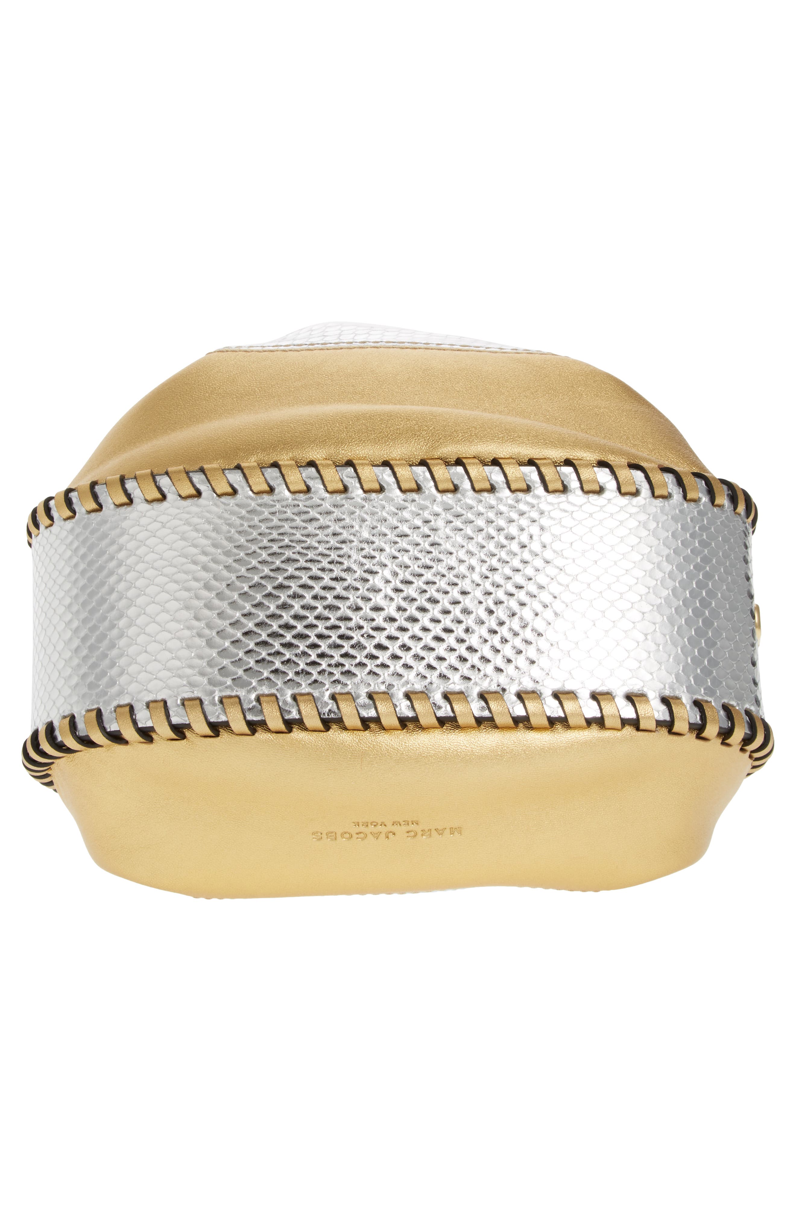 Marc Jacobs Sway Metallic Leather Crossbody Bag, Alternate, color, 