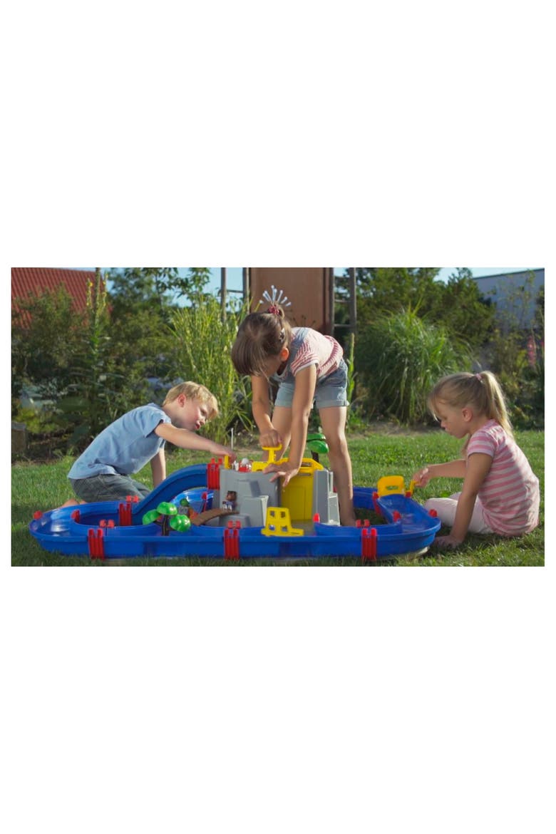 Aquaplay Mountain Lake Water Playset Blue Interactive Canal Toy Set, Alternate, color, Multicolored