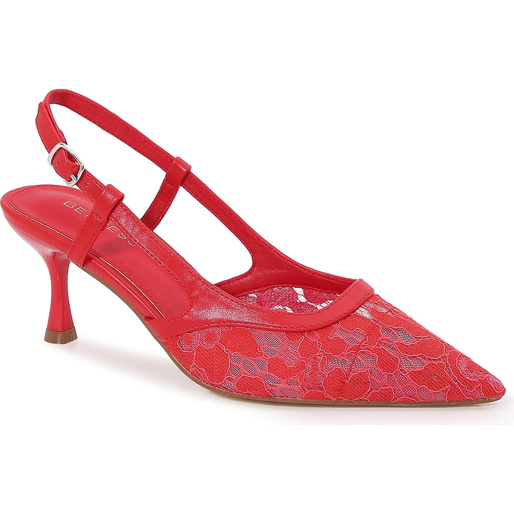 BERNESS BERNESS HEIDI LACE SLINGBACK PUMP