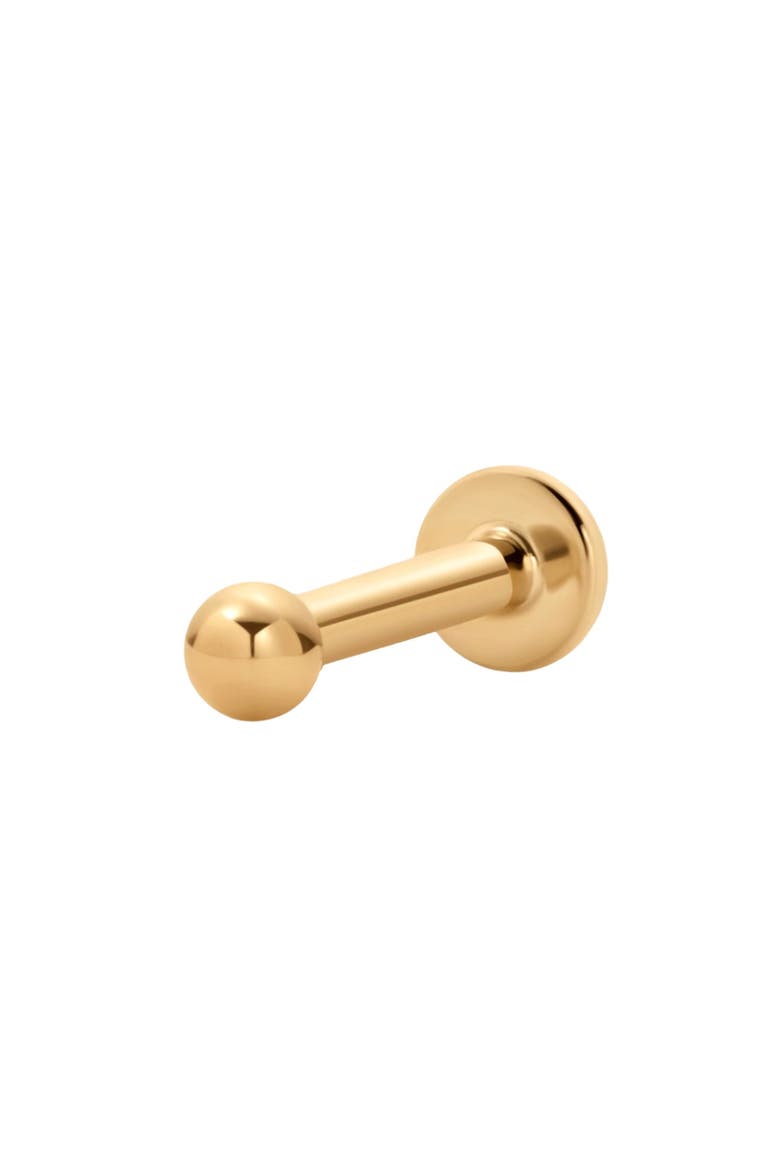 14k Bead Stud Earring, Main, color, 14k Solid Gold - Single