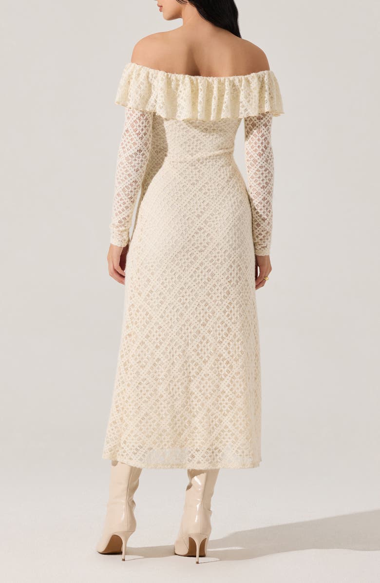 Dorian Lace Long Sleeve Off the Shoulder Maxi Dress