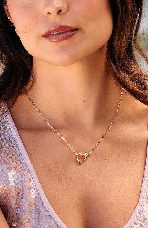 Brook & York Brook And York Colette Heart Necklace In Gold