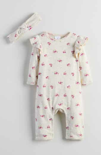 Pointelle Romper & Headband Set