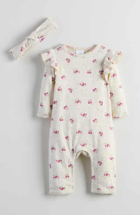 Pointelle Romper & Headband Set