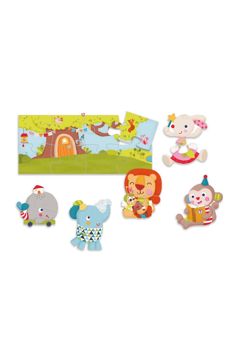 Play with Friends Puzzle Pairs, Main, color, Multi / Beige