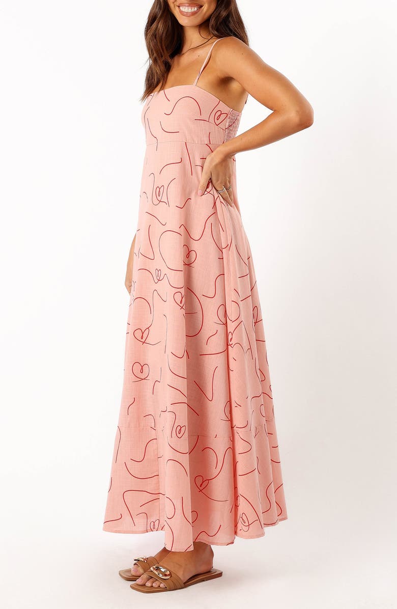 Petal & Pup Brea Allover Print A-Line Dress, Alternate, color, Red