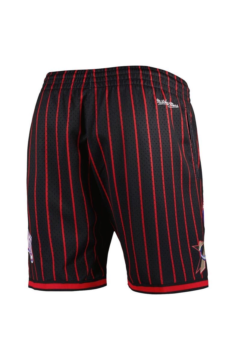 Mitchell & Ness Men's Mitchell & Ness Black Philadelphia 76ers City Collection Heritage Mesh Shorts, Alternate, color, 