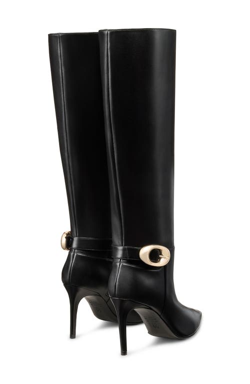 Stuart Weitzman Stuart Power Buckle Boot In Black