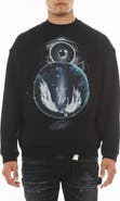 Cult of Individuality Cotton Fleece Graphic Sweatshirt